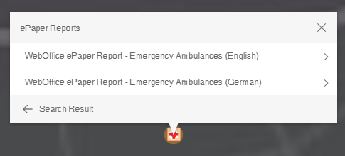 ePaper reports in the WebOffice flex client