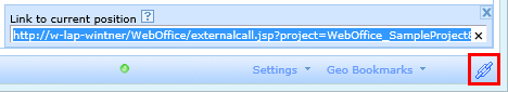 Link to current position in the WebOffice html client