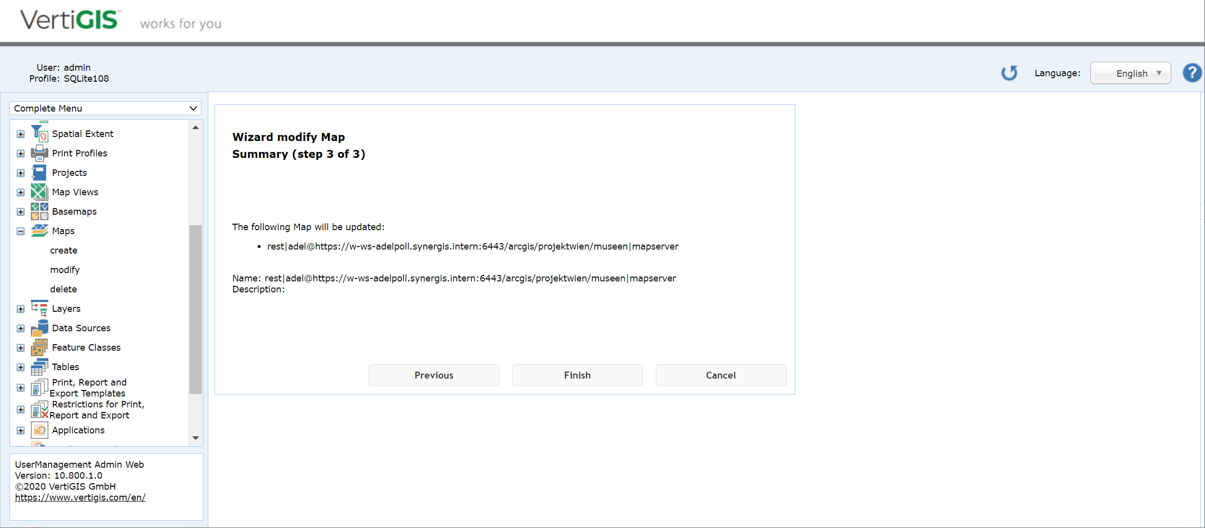 Modify a map - step 3