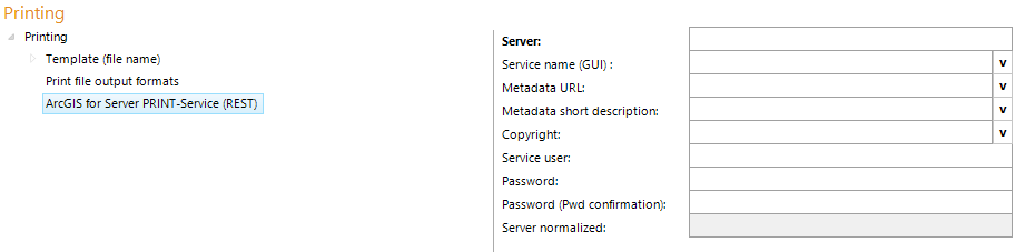ArcGIS Server Print Service configuration