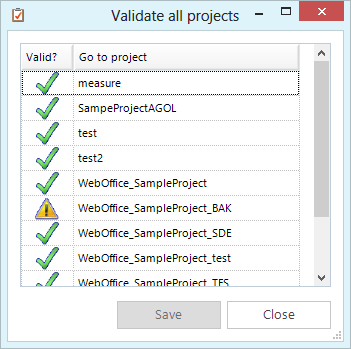 Invalid WebOffice 10.9 SP2 project configuration