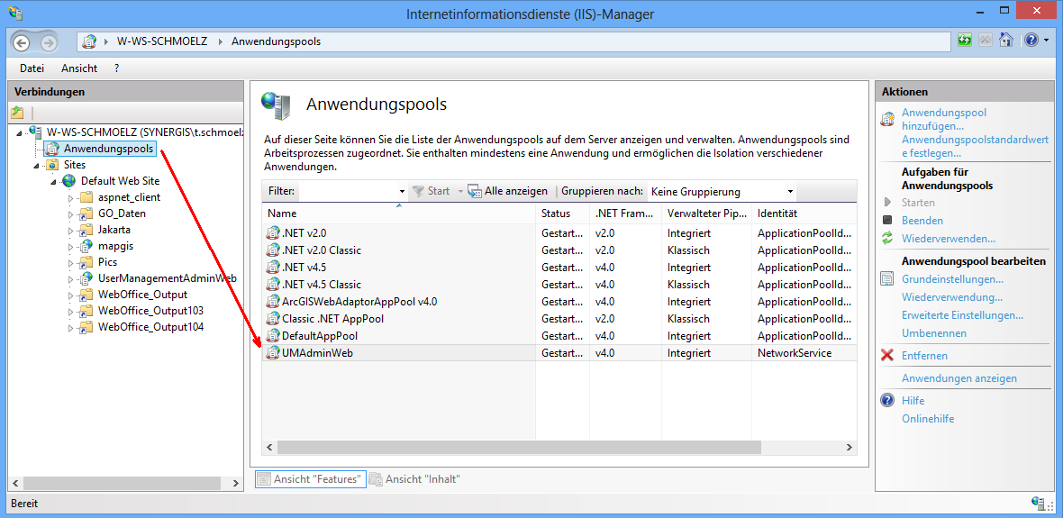 Create new Application Pool in IIS Create new Application Pool in IIS