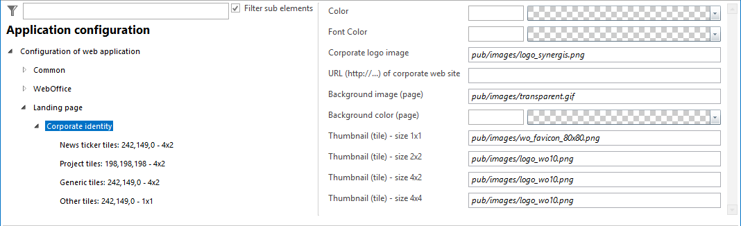 Configuartion - corporate identity