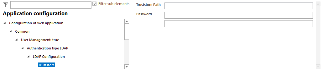 Truststore configuration