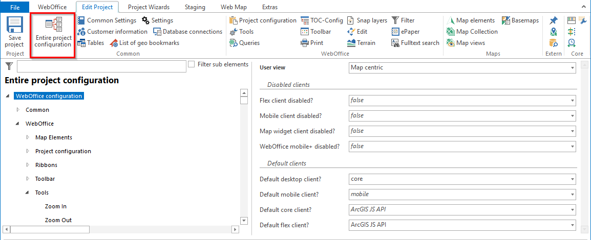 Project structure overall configuration