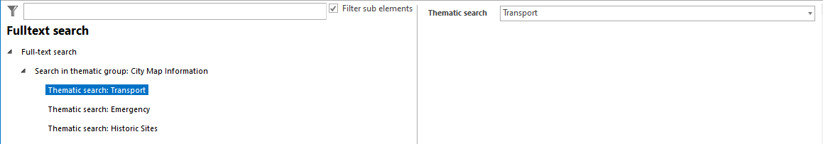 Thematic Search Thematic Search