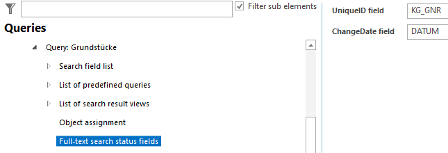 Full-text search status fields configuration Full-text search status fields configuration