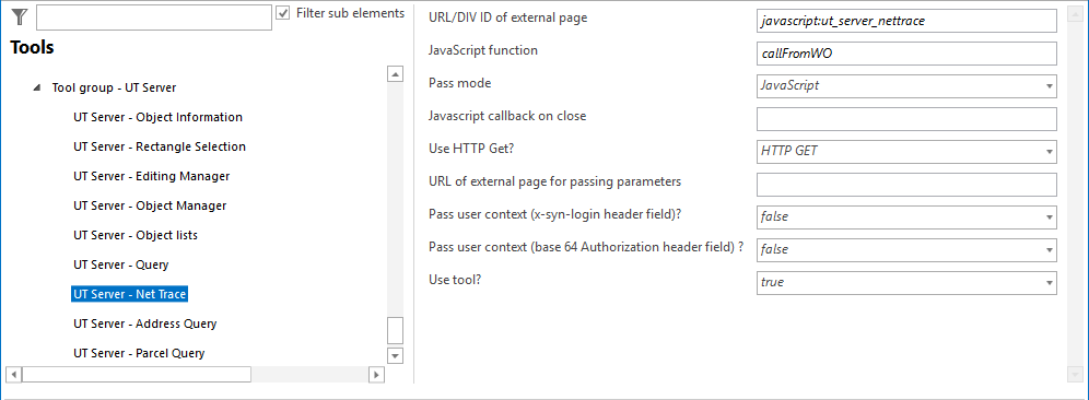 Configuration - UT Server Net Trace