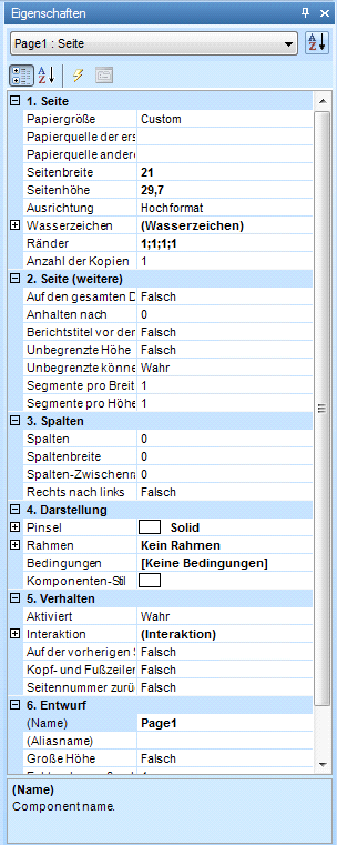 Eigenschaften der Arbeitsfläche (Seite) Eigenschaften der Arbeitsfläche (Seite)