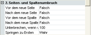 Kategorie Seiten – und Spaltenumbruch Kategorie Seiten – und Spaltenumbruch