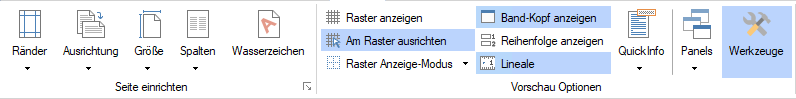Multifunktionsmenü Seite