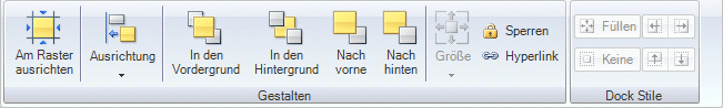 Multifunktionsmenü Layout