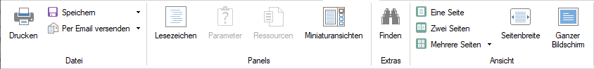 Multifunktionsmenü Vorschau