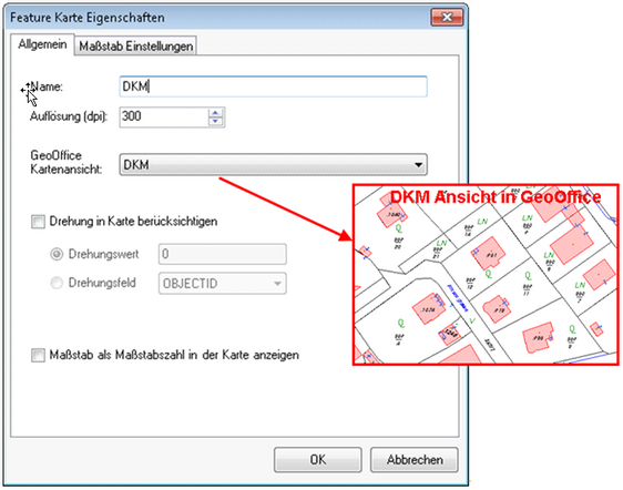 Feature Karte Eigenschaften – General Feature Karte Eigenschaften – General