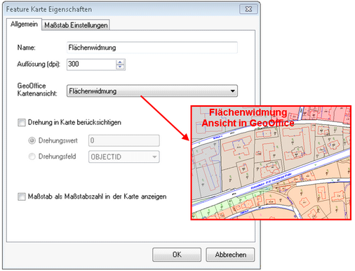 Feature Karte Eigenschaften – Allgemein Feature Karte Eigenschaften – Allgemein