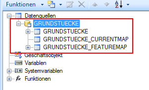 Datenquellenname = Alias der FeatureClass Datenquellenname = Alias der FeatureClass
