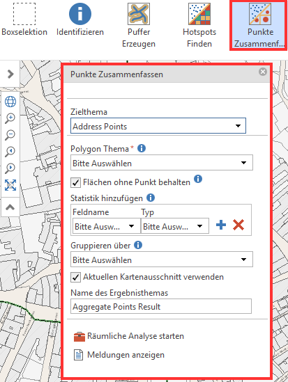 Punkte Zusammenfassen im WebOffice core Client