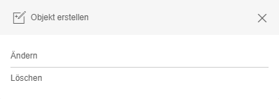 Auswahl einer Editieraktion