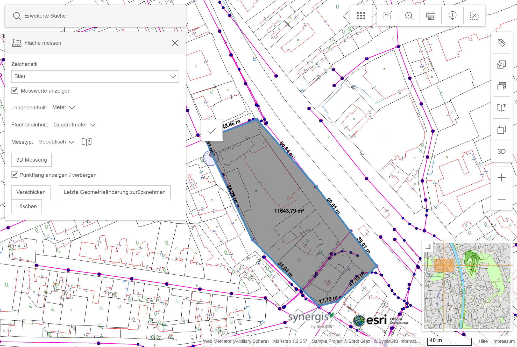 Fläche messen mit vordefiniertem Stil im WebOffice flex Client Fläche messen mit vordefiniertem Stil im WebOffice flex Client