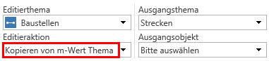 Editieraktion Kopieren von m-Wert Thema"