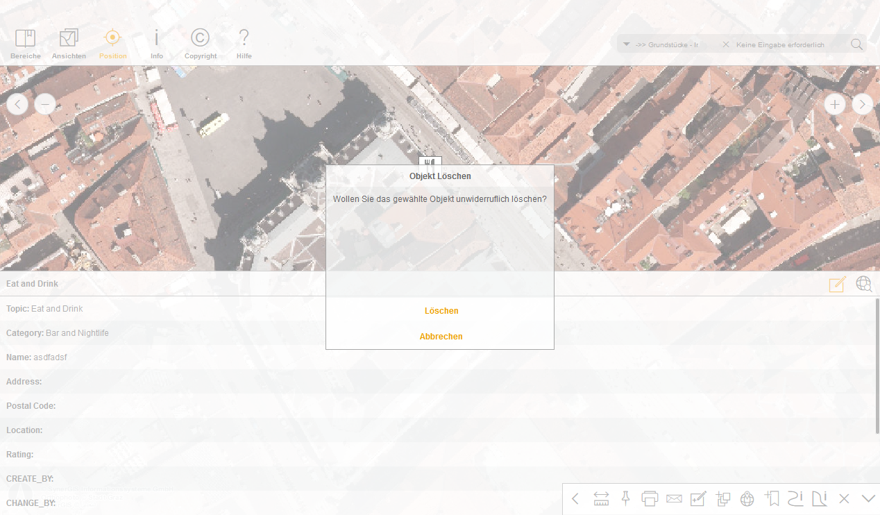 Löschen von Objekten im WebOffice mobile Client - Tablet Modus Löschen von Objekten im WebOffice mobile Client - Tablet Modus