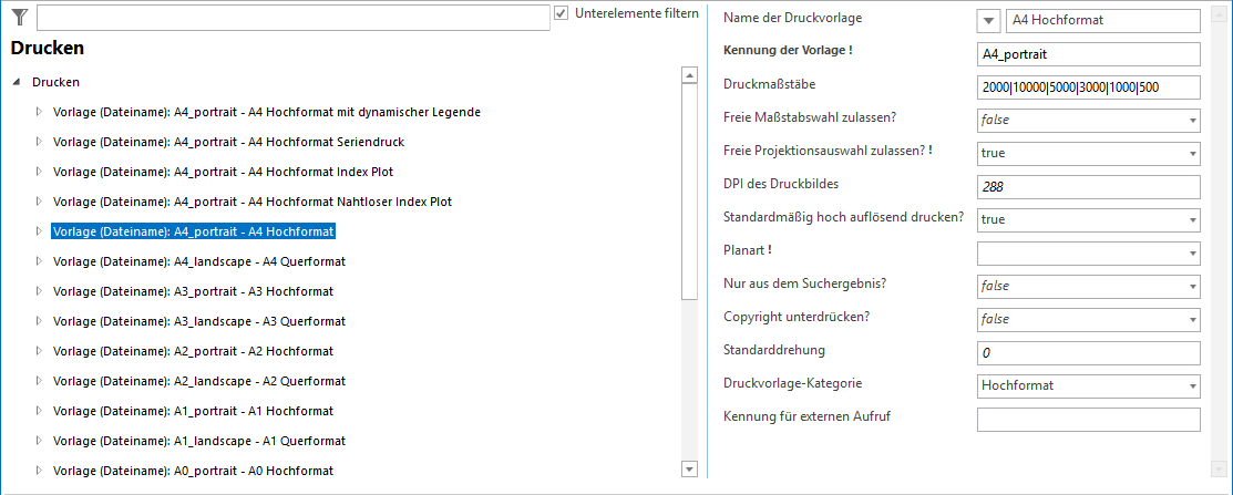 Konfiguration Vorlage (Dateiname)