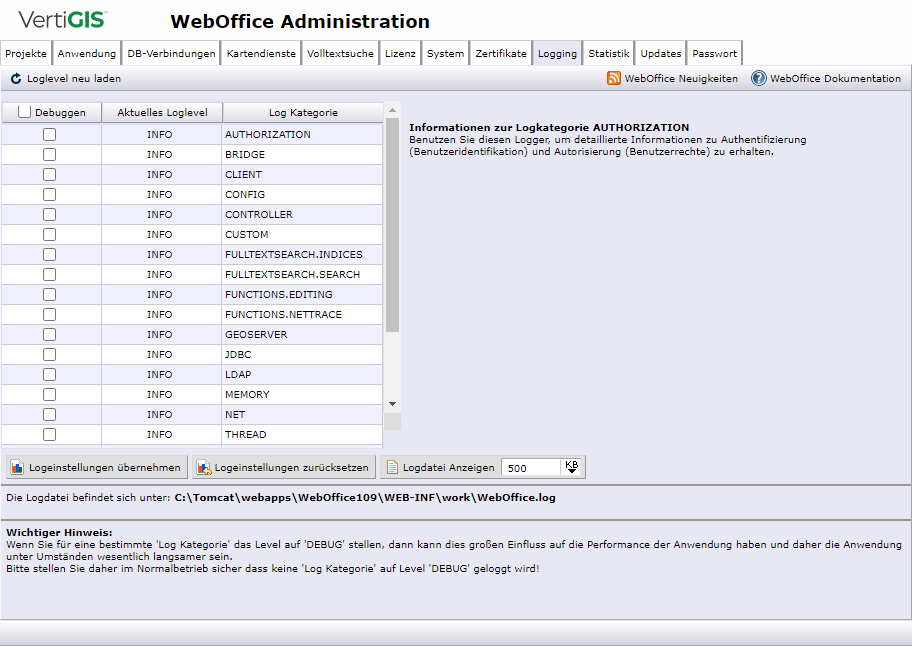 SynAdmin Logging Reiter
