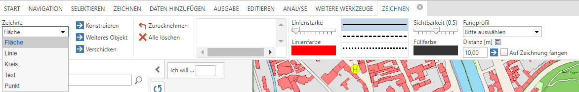 Werkzeug 'Zeichnen' im WebOffice core client ohne konfigurierten Markierungs-Stilen &nbsp;