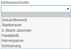 WebOffice core Client - Kartenausschnitte (Geo-Bookmarks)