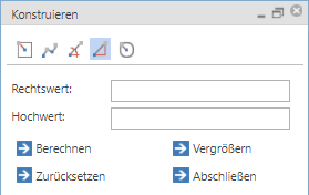 Konstruktionsdialog - Konstruktion über Koordinaten