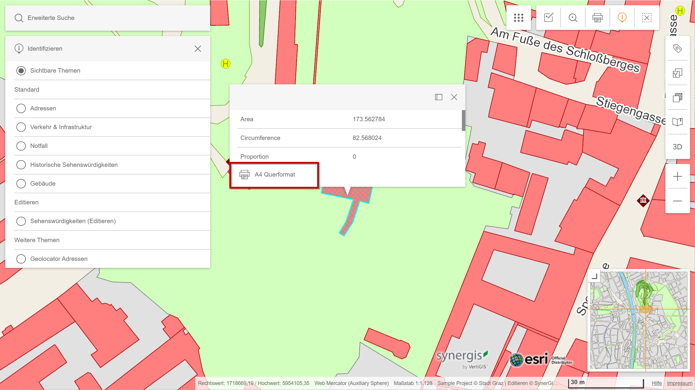 Werkzeug Identifizieren mit Werkzeug Drucken im WebOffice flex Client