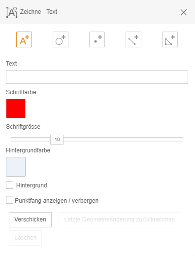 Werkzeug "Zeichnen" im WebOffice flex Client mit individual einstellbaren Stildialog
