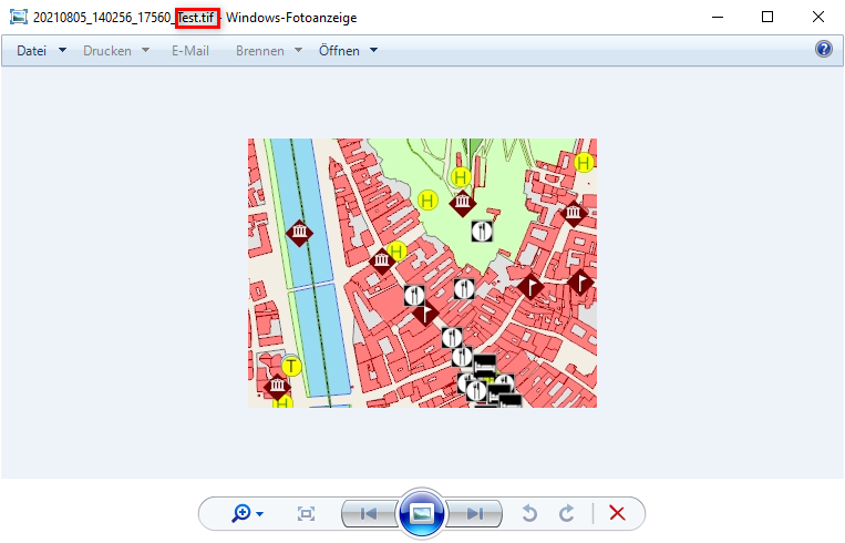 Exportiertes GeoTIFF