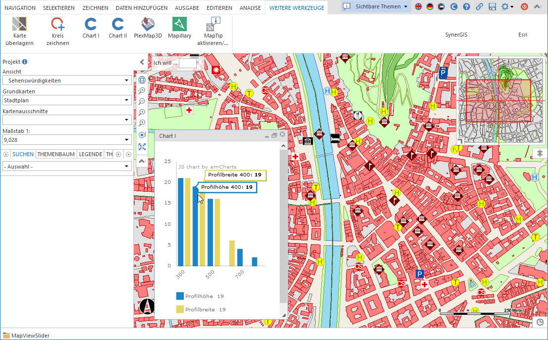 Darstellung im WebOffice core Client