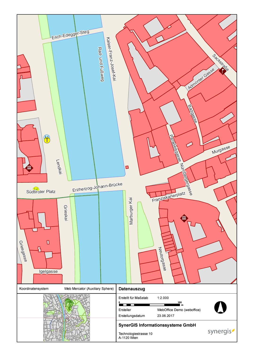 Erstellter Ausdruck in einem neuen Browserfenster