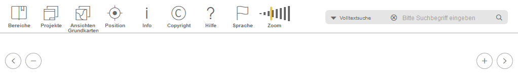 Mobile Client Obere Werkzeugleiste - Tablet Modus