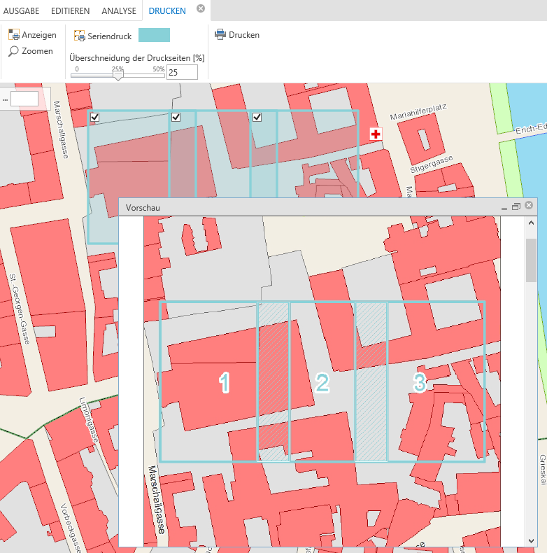 Änderung der Text- und Rahmenfarbe der Übersichtsseite vom Seriendruck