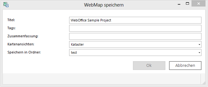 WebMap speichern