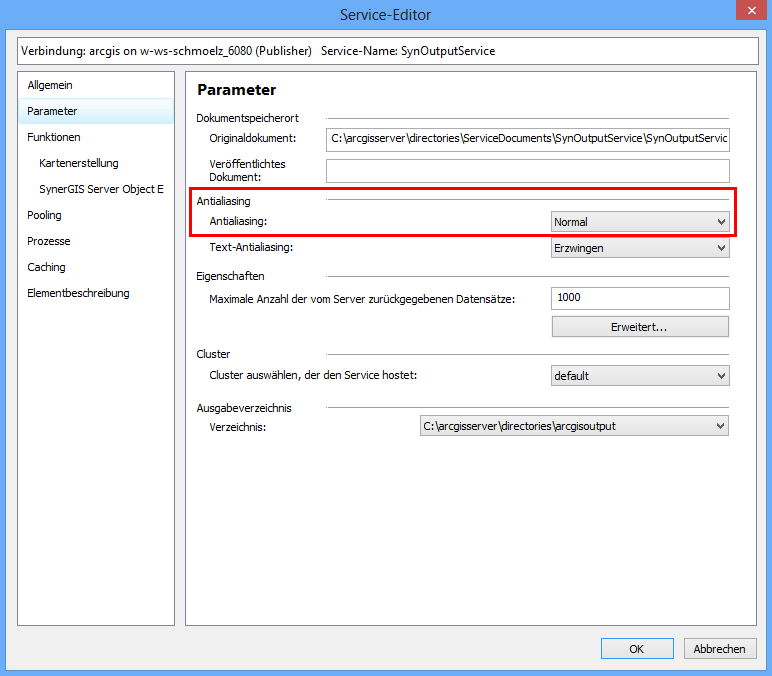 Aktivierung von Antialiasing
