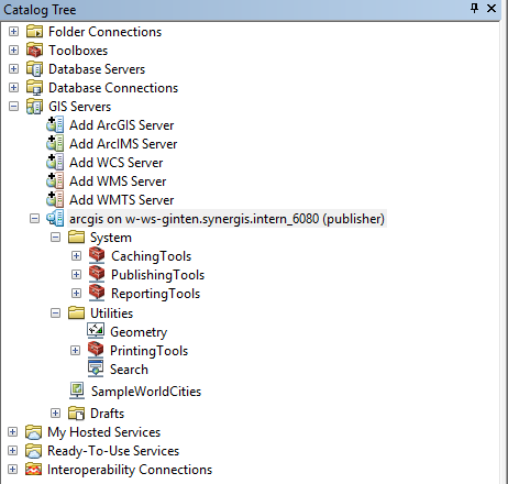 Created ArcGIS Server Created ArcGIS Server