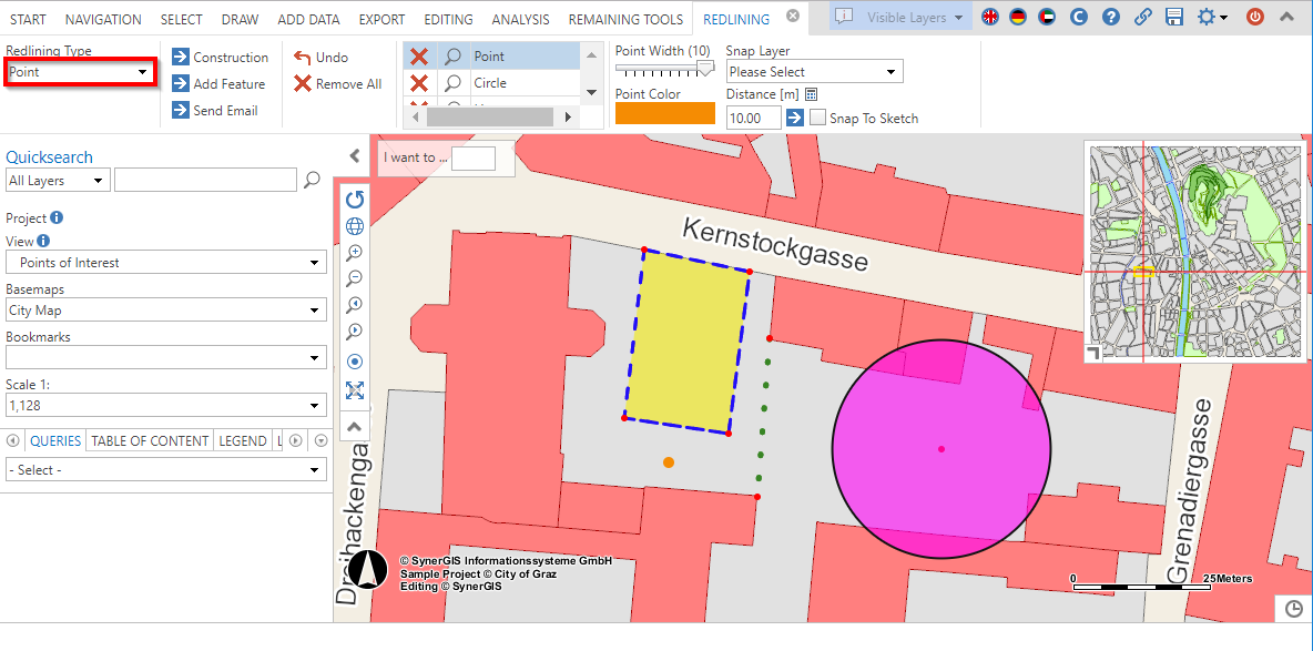 Creating a Point- object in the WebOffice core client