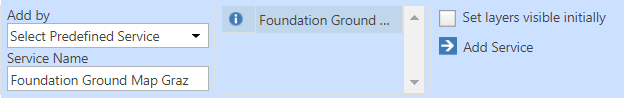 Add WMS Service from a predefined list Add WMS Service from a predefined list