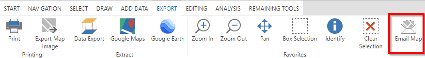 Email Map tool in the WebOffice core client Email Map tool in the WebOffice core client