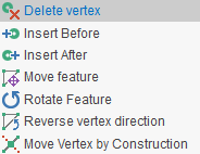 Measure context menu on vertices