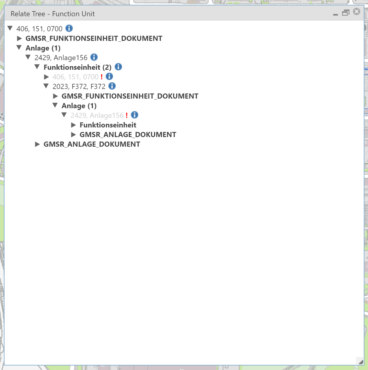 Relate tree in the WebOffice core client Relate tree in the WebOffice core client