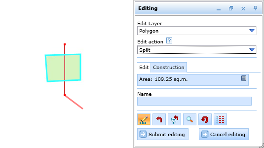Split an existing object