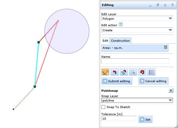 Editing with snap layers