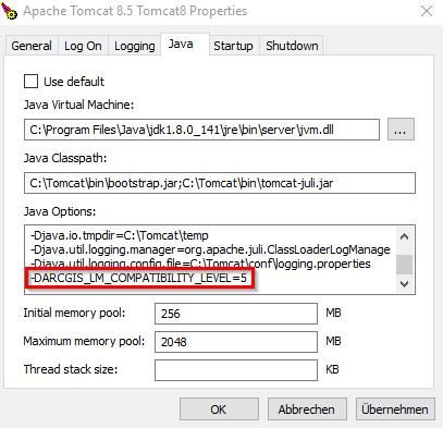 Tomcat security setting - LM compatibility setting