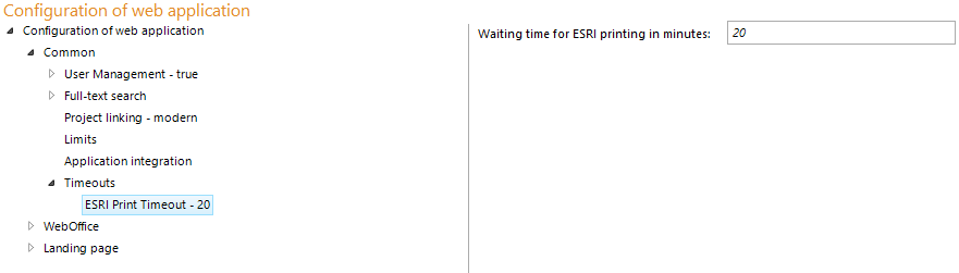 ESRI Print timeout configuration