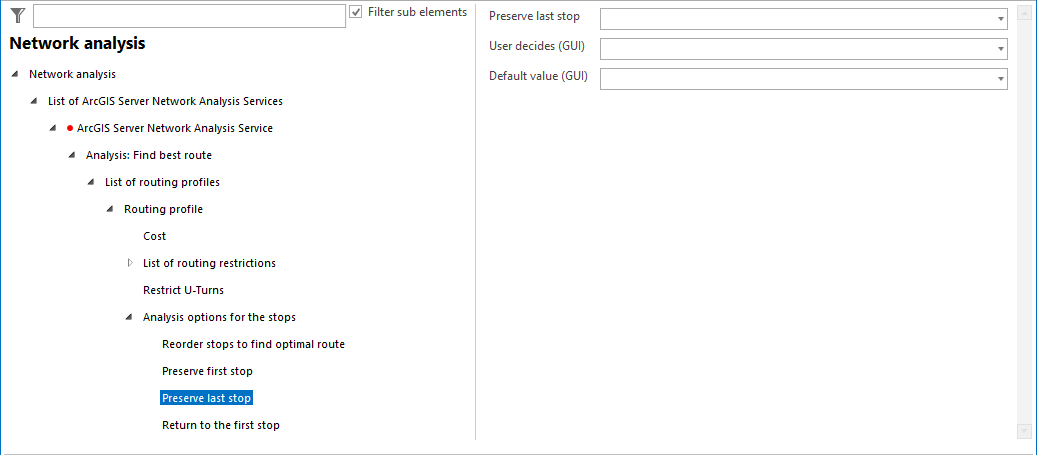 Preserve last stop configuration Preserve last stop configuration